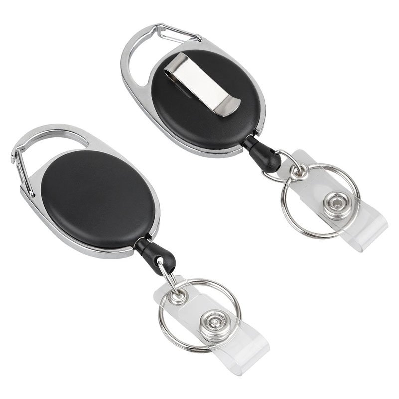 Heavy duty oval yoyo retractable blank badge reel with hook