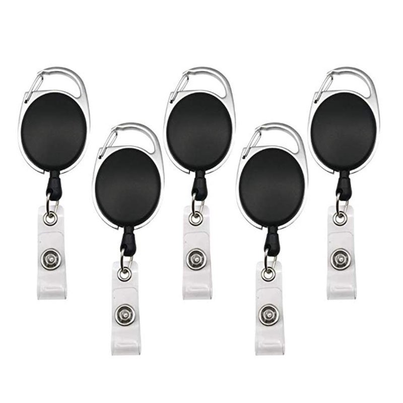 Heavy duty oval yoyo retractable blank badge reel with hook