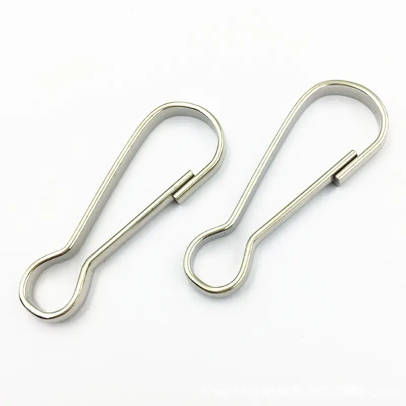 Customized Gold Plated Metal Lanyard Clip 31mm Quick Release Spring Clips ID Badge Holder Hook