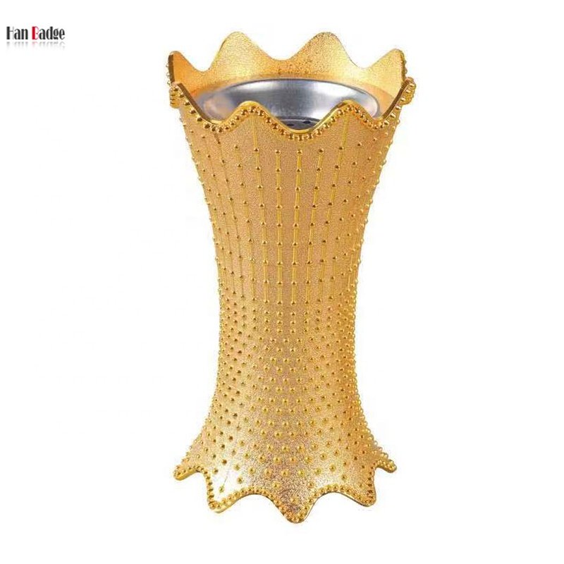 Flower Vase Design Arabian Metal Charcoal Bakhoor Burner