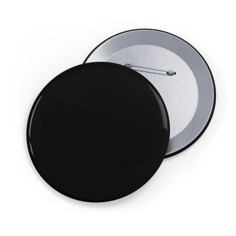 Badge Holder & Accessories Large 75mm round custom locking Sublimation Glitter Holographic Button enamel Pin