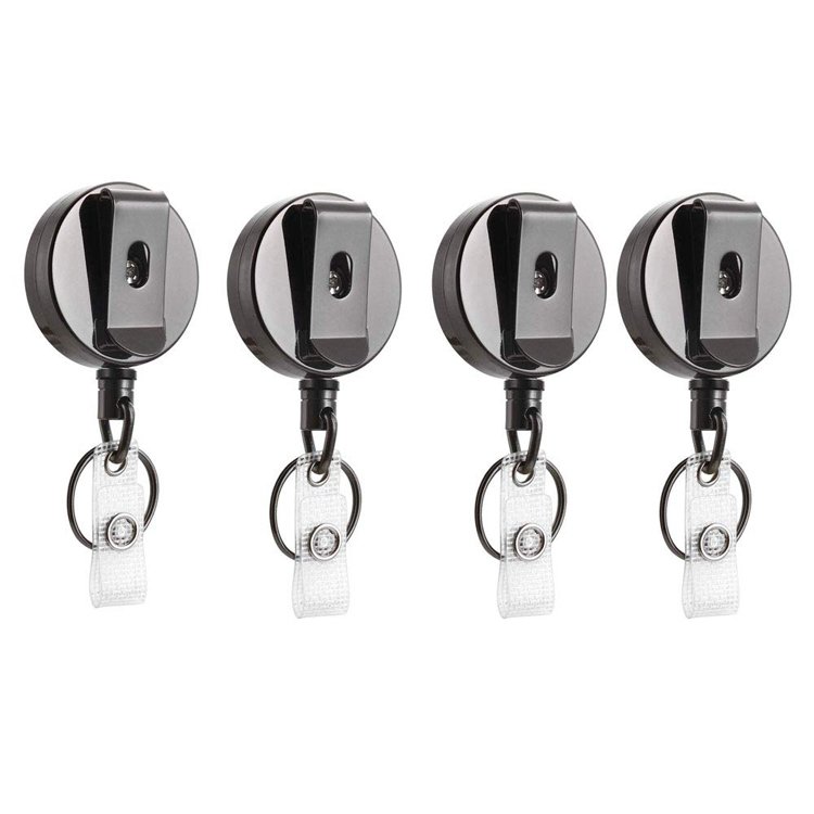Metal Retractable Key Chain Manufacturer Badge Reel with ID Card Holder Badge Reel
