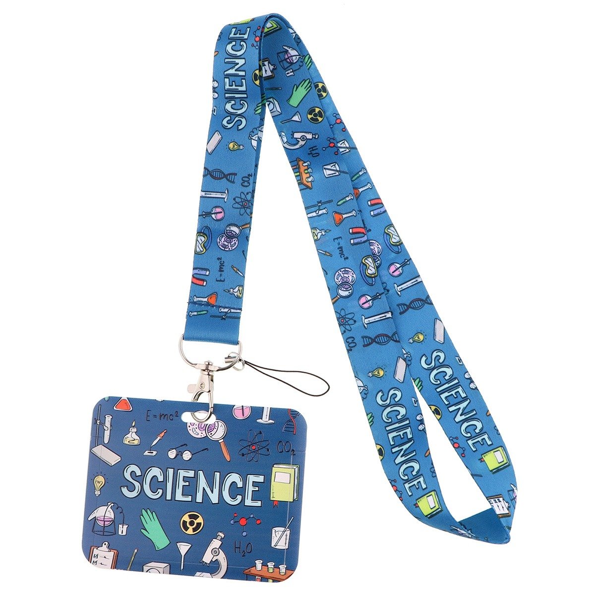 Factory popular selling polyester lanyard accept custom lanyard with id card badge holder teacher lanyard
