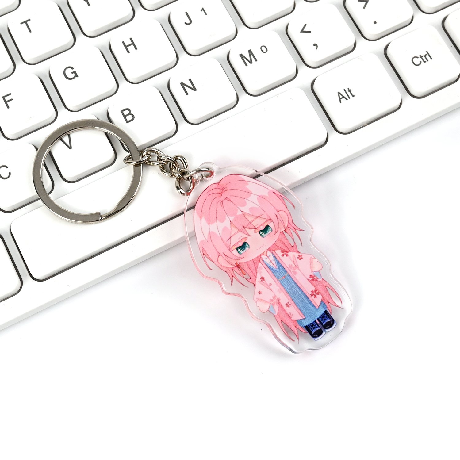 Customized High Definition Quality Acrylic Key Hanger Creative Clear Acrylic Key Chain with UV Printing Holiday Gift for Friends