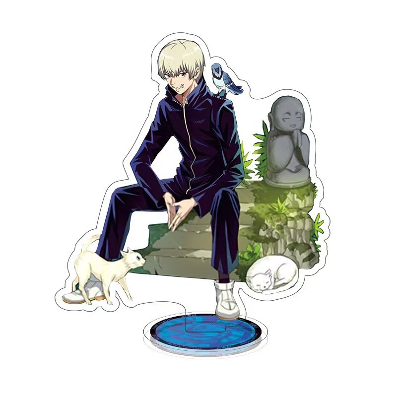 Custom Uzumaki Character Acrylic Bracket Figura De Anime Plastic Bottle Opener Keychain with Alloy Metal Type