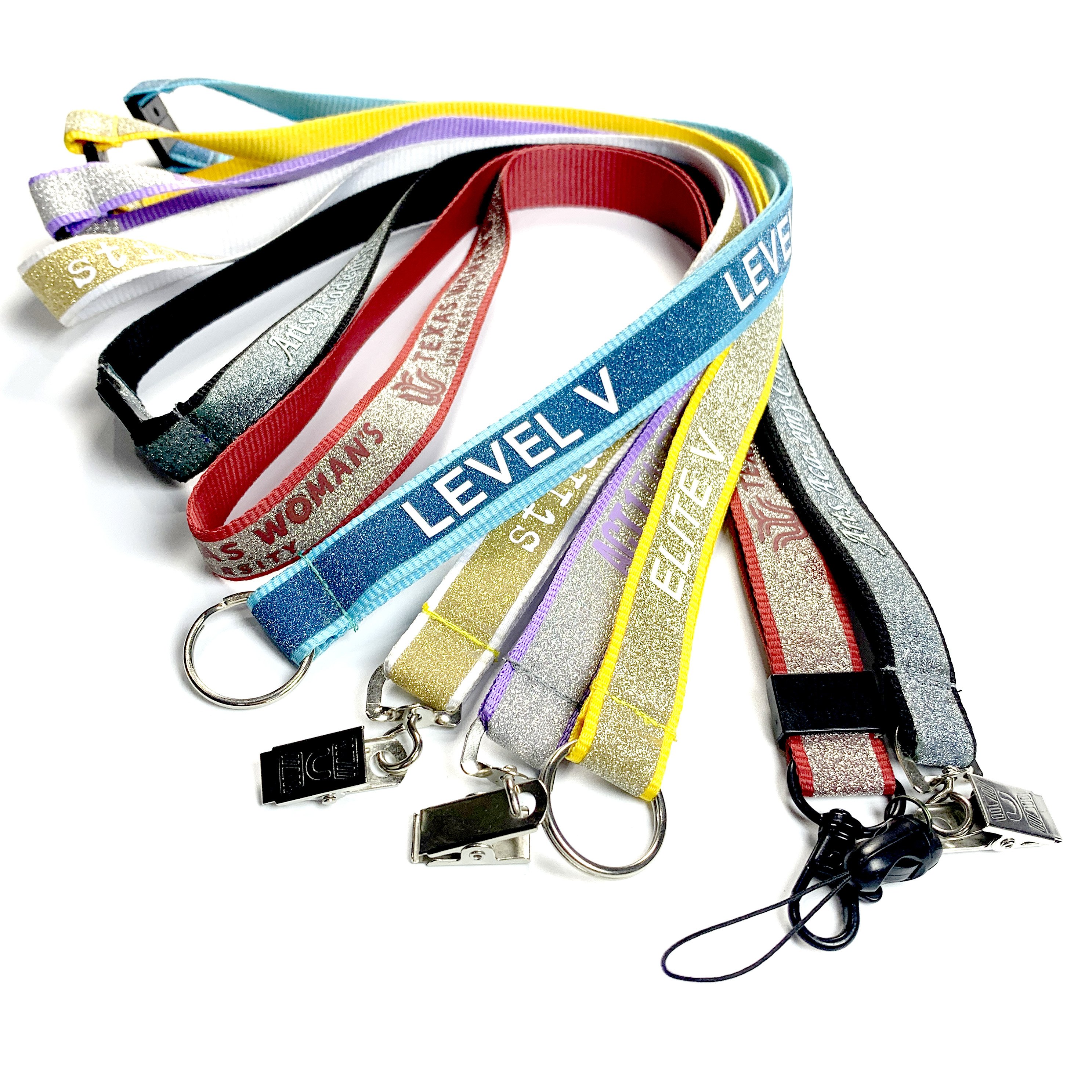 Tubular And Badges Soccer Football Tactical Keylocker Blue Plastic Clip Beer Holder Custom Weaving Lanyards With Logo Custom