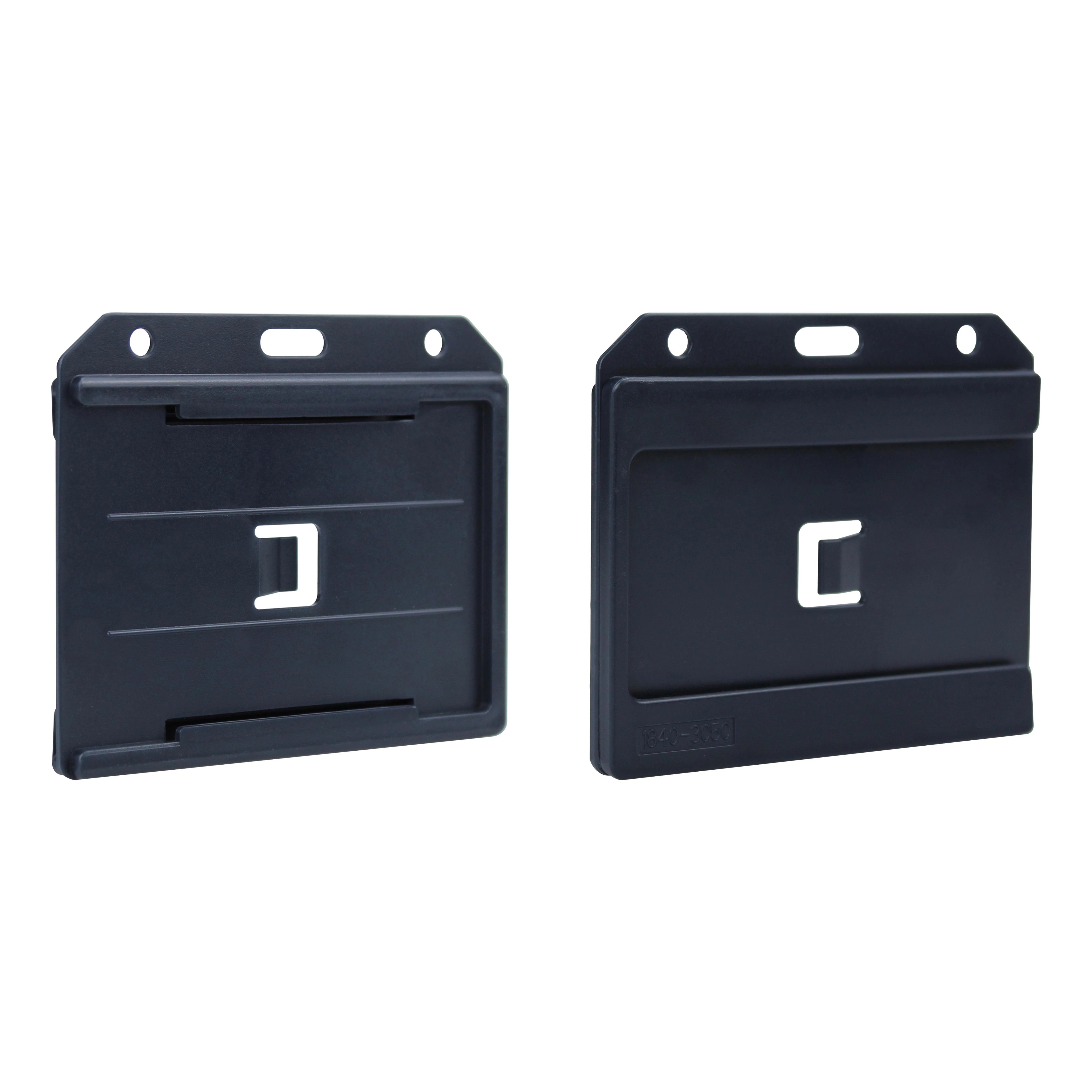 Bestom 2-Sided Open-Face 3.38" x 2.13" (86 x 54mm) Rigid Badge Holder Horizontal Load 1840-3050 Identity Card Holder