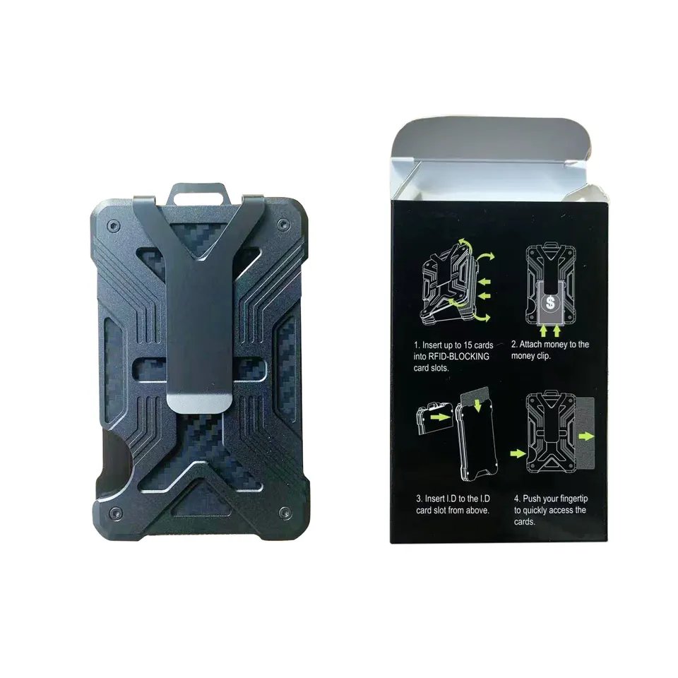 Durable Polycarbonate Badge Wallet ID/Credit Holder with Metal Clip and Clear ID Window