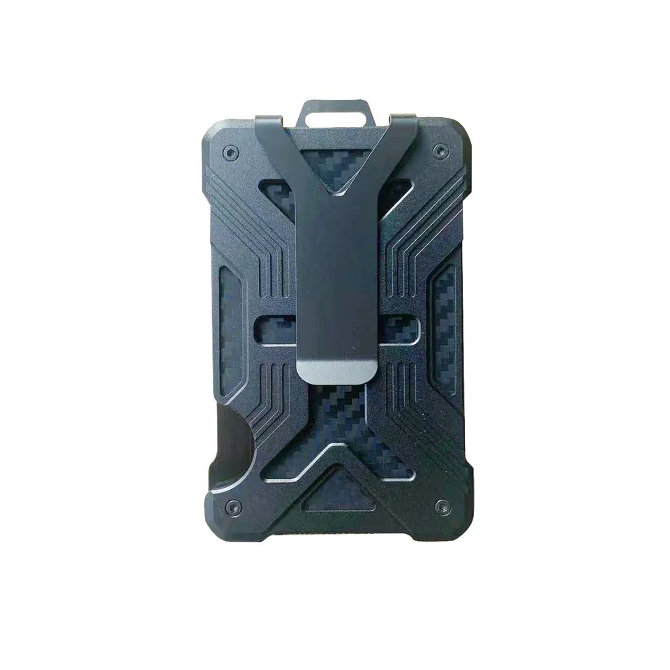 Durable Polycarbonate Badge Wallet ID/Credit Holder with Metal Clip and Clear ID Window