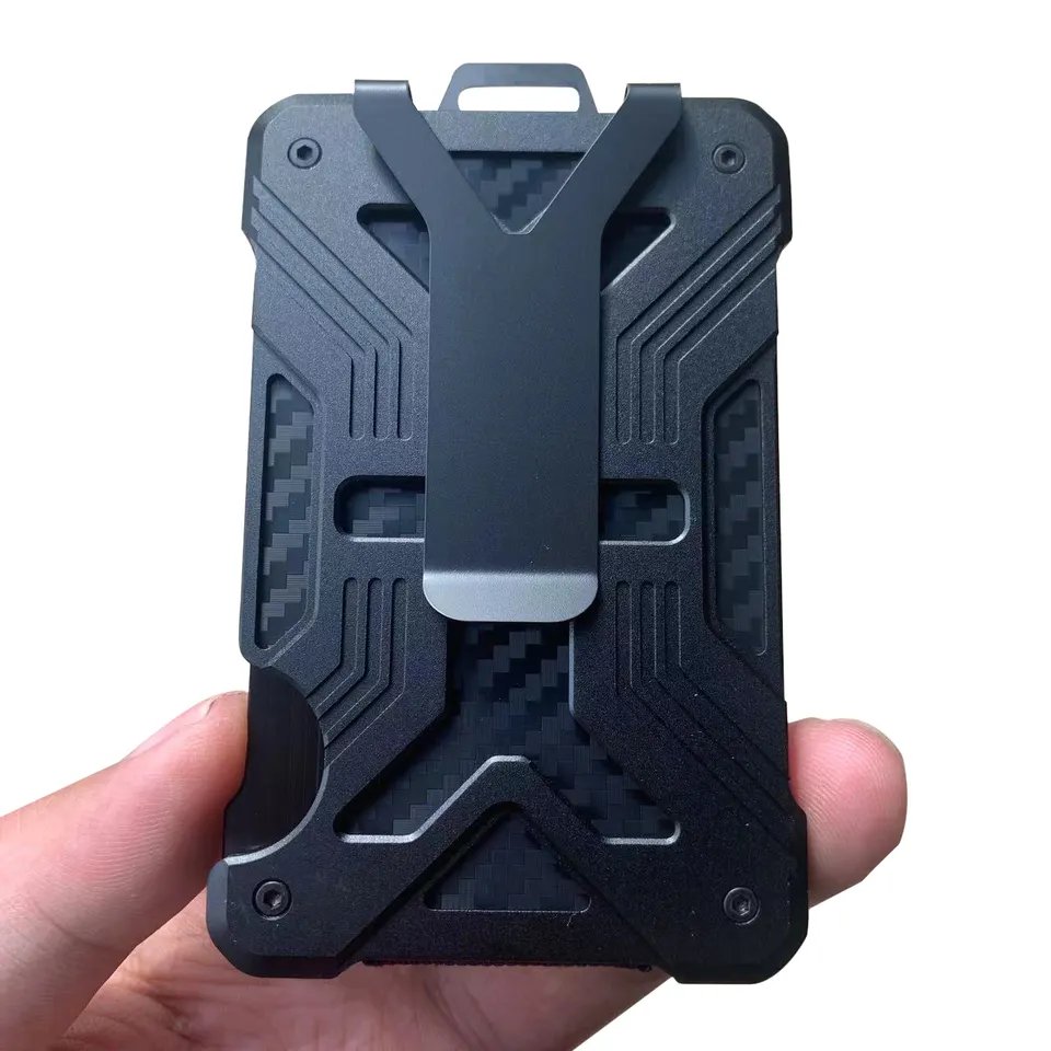 Durable Polycarbonate Badge Wallet ID/Credit Holder with Metal Clip and Clear ID Window