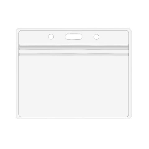 Card Protector 4x3 Inches Waterproof Clear Paper Record ID Badge Card Holder Sleeves