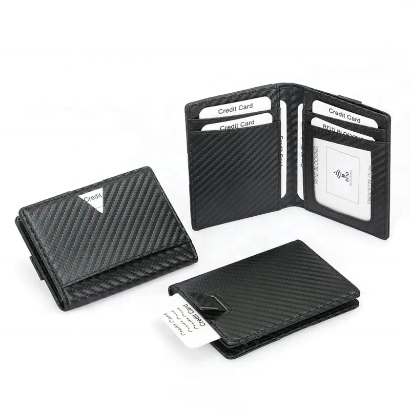 SHENGYANG Hot Selling Top quality Portable RFID blocking slim wallets and card holders for men Minimalist leather Wallet for Men