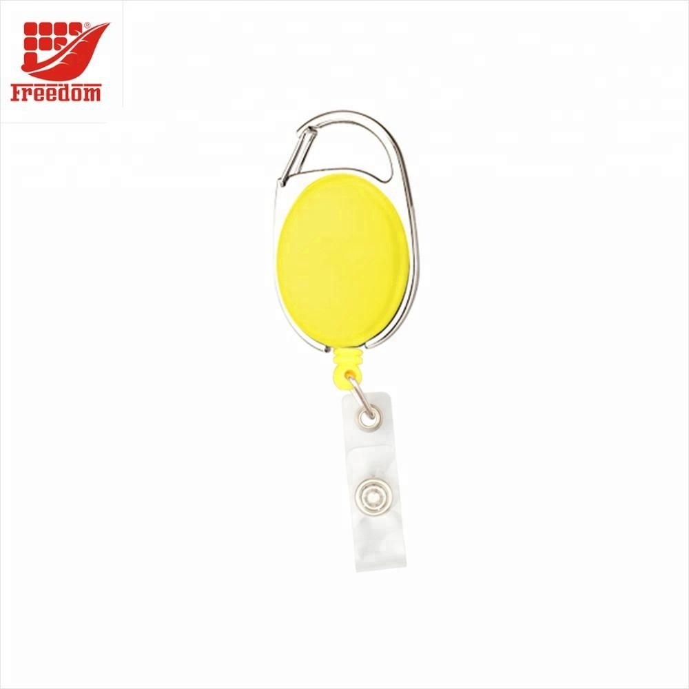 Logo Customized Round Plastic ID Card Badge Holder