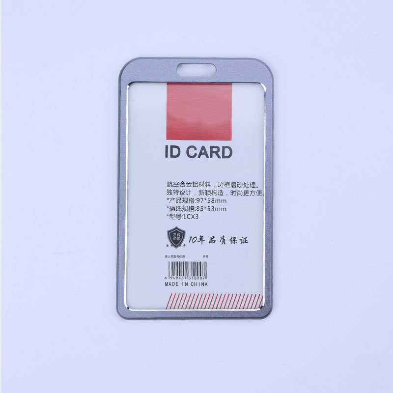 Wholesale Durable Aluminum Alloy Company Id Card Holder Name Badge Holder Cover for Business