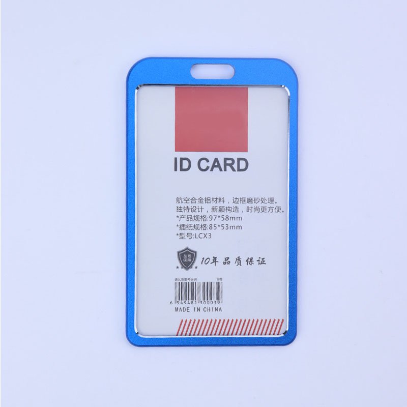 Wholesale Durable Aluminum Alloy Company Id Card Holder Name Badge Holder Cover for Business