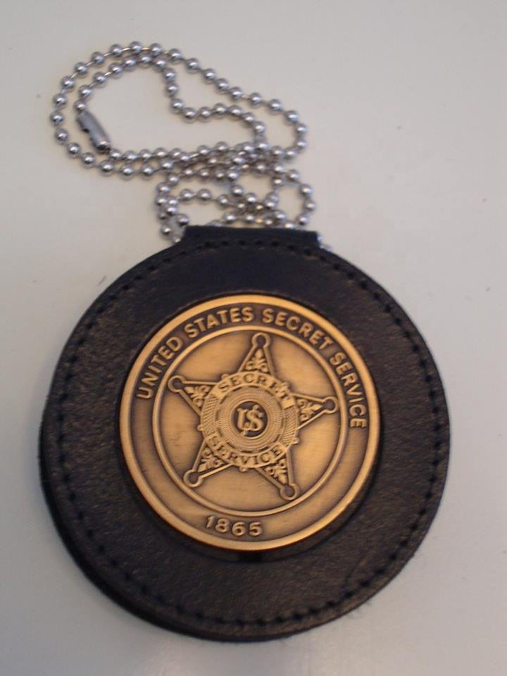 Leather badge holder wallet Badge Wallets ID Card Holder Purses