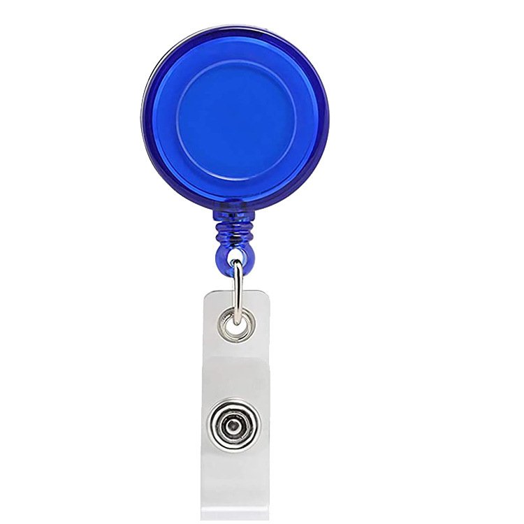 ID Card Badge Holder Reels with Clip Name Reel Round Office School Supplies Medical Retractable Id Badge Holder