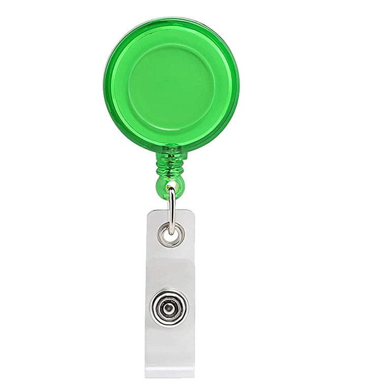 ID Card Badge Holder Reels with Clip Name Reel Round Office School Supplies Medical Retractable Id Badge Holder