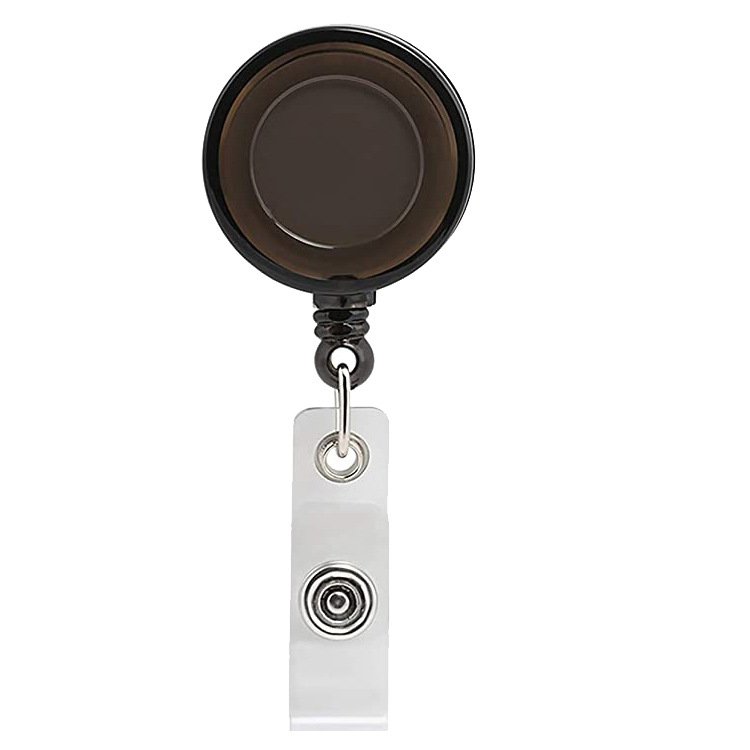 ID Card Badge Holder Reels with Clip Name Reel Round Office School Supplies Medical Retractable Id Badge Holder