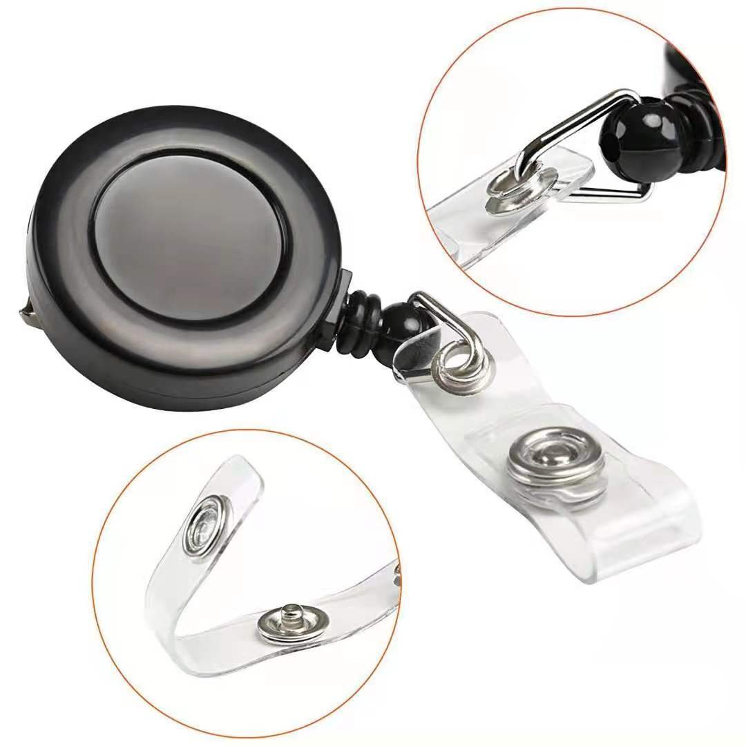 Wholesale Round Shape Yoyo Key Holder Sublimation Retractable Badge Reel With Metal Alligator Clip