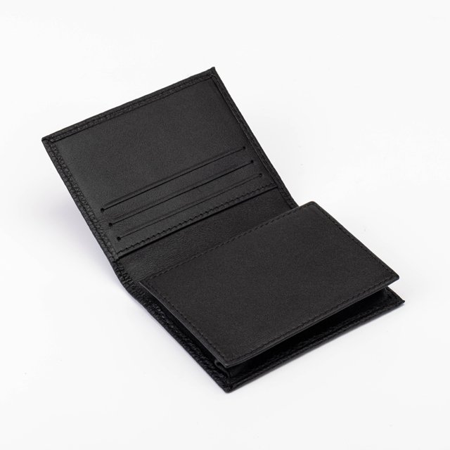 New Designer Genuine Leather Wallet Badge Holder Wallet ID Card Holder Minimalist Purse Badge Cases for man