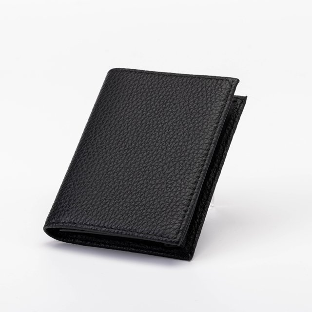 New Designer Genuine Leather Wallet Badge Holder Wallet ID Card Holder Minimalist Purse Badge Cases for man