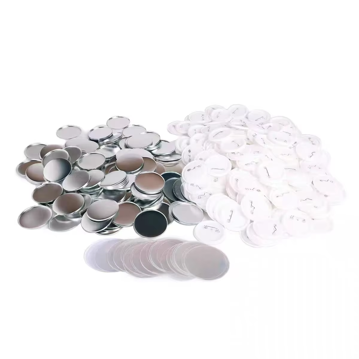 ZEQUAN multi-specification Metal Round Button Badges Pin Materials Components Metal Round Button Badges