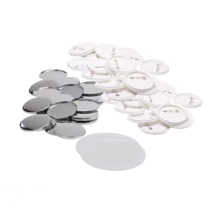 ZEQUAN multi-specification Metal Round Button Badges Pin Materials Components Metal Round Button Badges