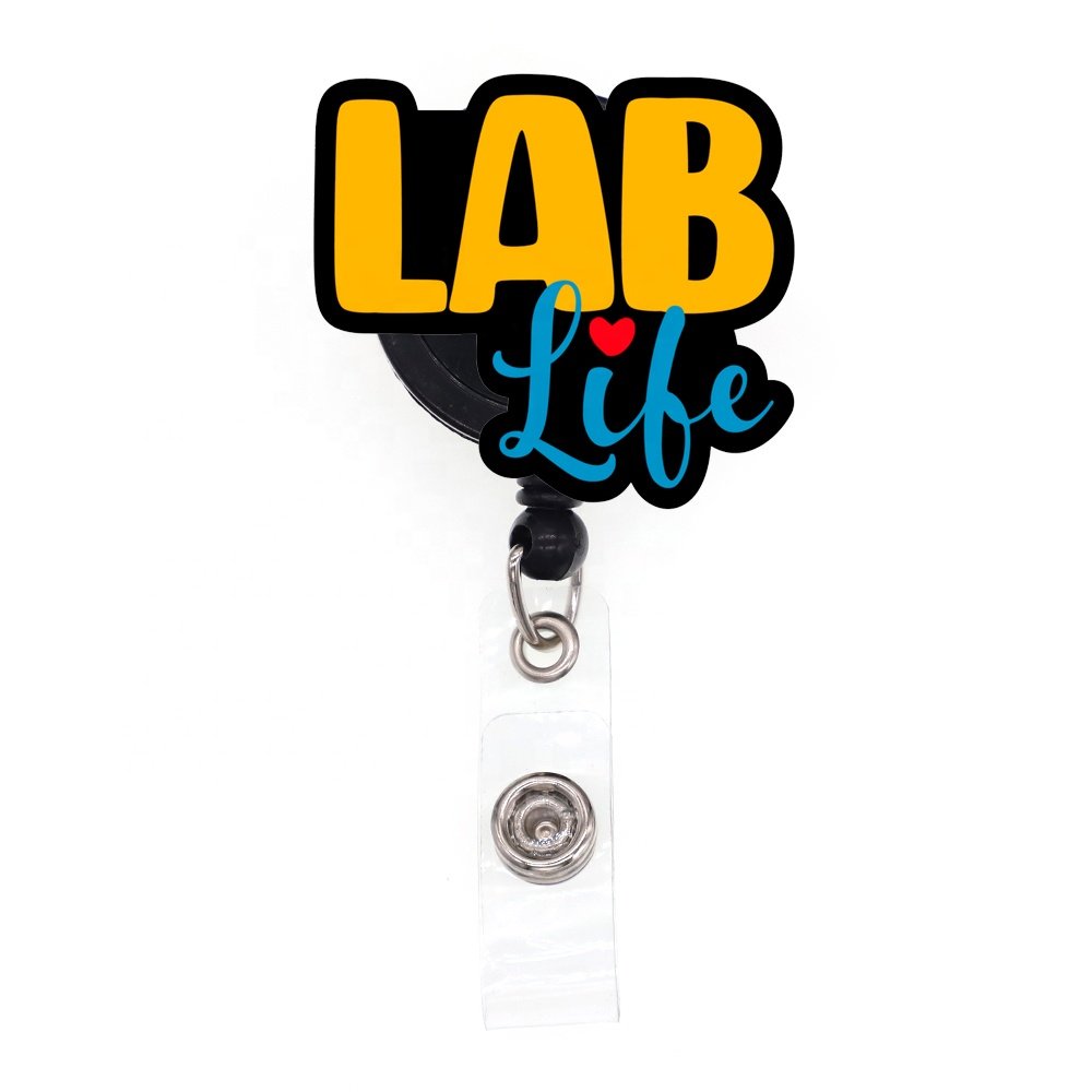 Wholesale Hospital Nurse Accessories RN CNA CMA LAB Life Acrylic Plastic Medical Healthcare Nurse Badge Reel