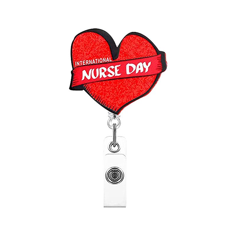 Medical Series Nurse LPN CNA RT RN Nursing Student badge reel acrylic Badge Reel For Nurse Accessories Scrub Life Badge Holder