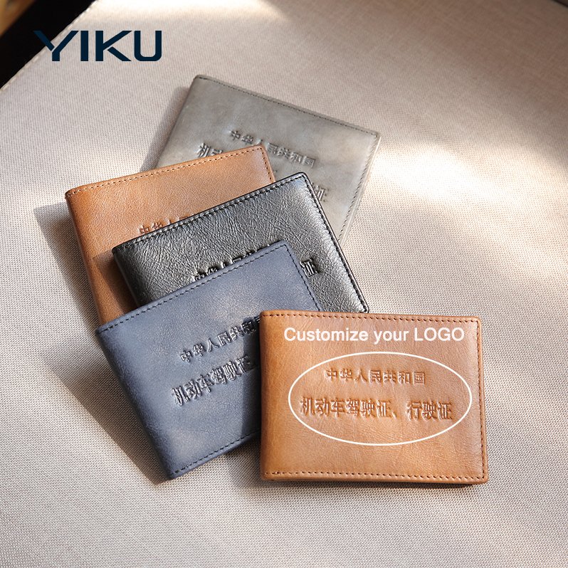 Top Grain Leather Driving Licence License Id Name Badge Card Holders Cardholder Accessories