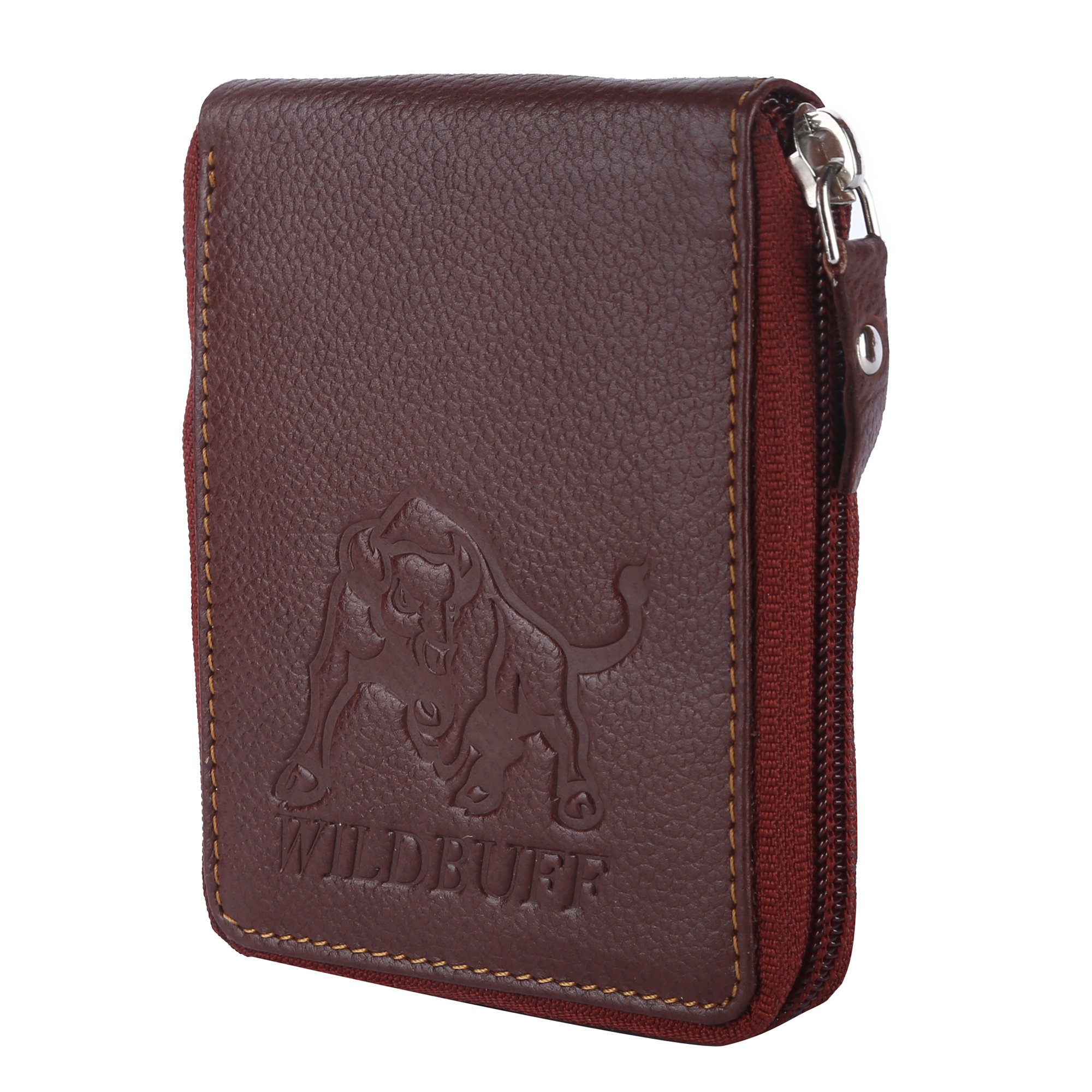 Super Quality Premium Short Length Genuine Leather Bifold Wallets Vintage Style RFID Blocking Zipper Closure Wholesale Product