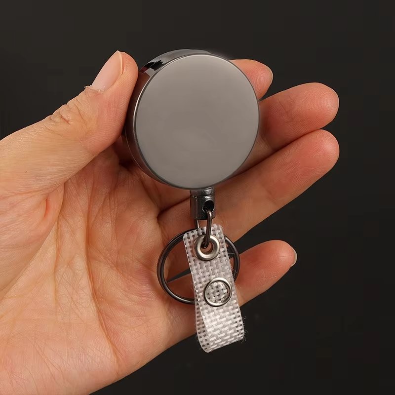 Retractable Pull Reel Badge Heavy Duty Custom metal String