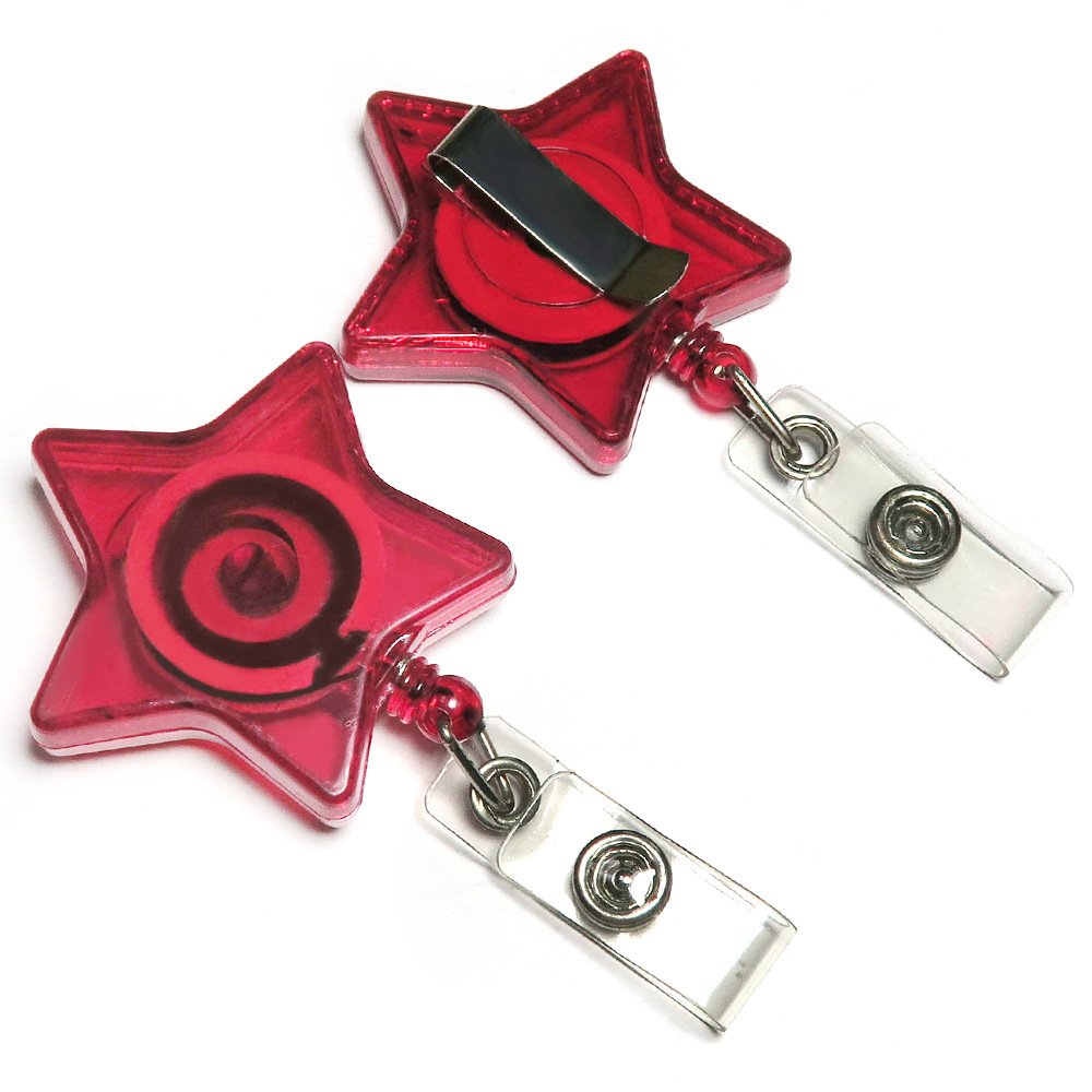Wholesale Custom Heart Shaped Retractable Badge Reel Alligator Nurse ID Name Tag Card Holder Pull String Yoyo