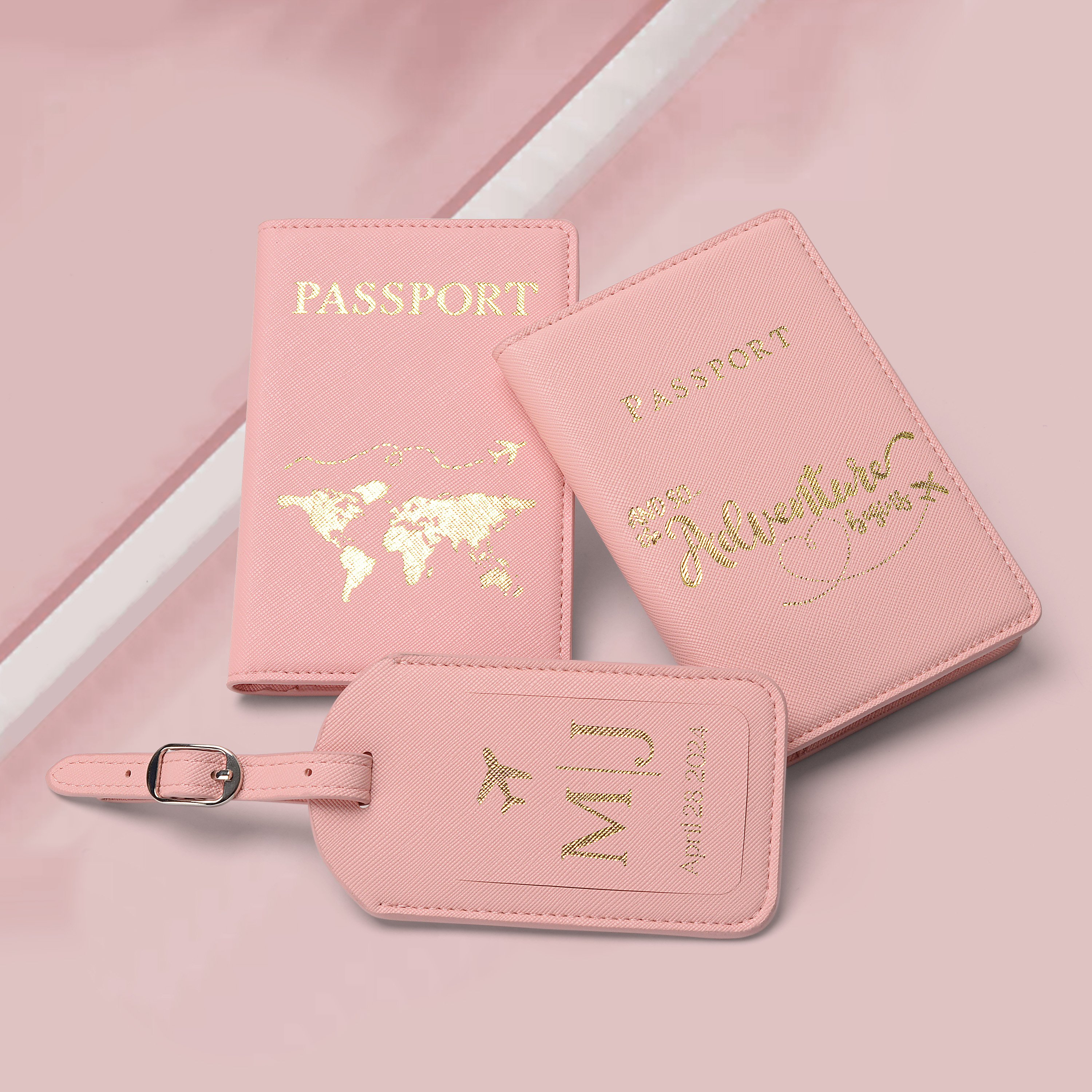 Badge holder incense holder business passport holder with Tag Travel the world travel kit travel organizer