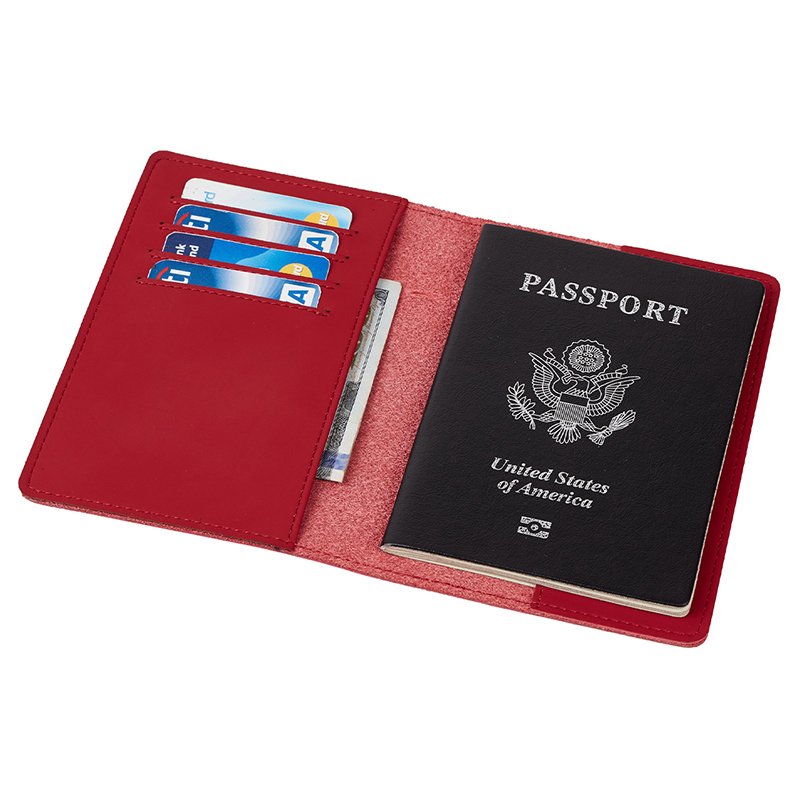 Custom Logo Travel Wallet Card Holder Cublimation Personalized Rfid Blocking Passport Cover PU Leather