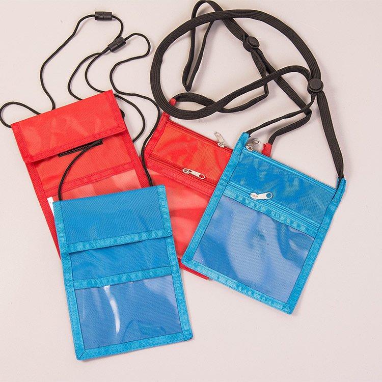 Waterproof Sport Event Neck Wallets & Travel Neck Wallet Badge Holders For Passport Neck bag