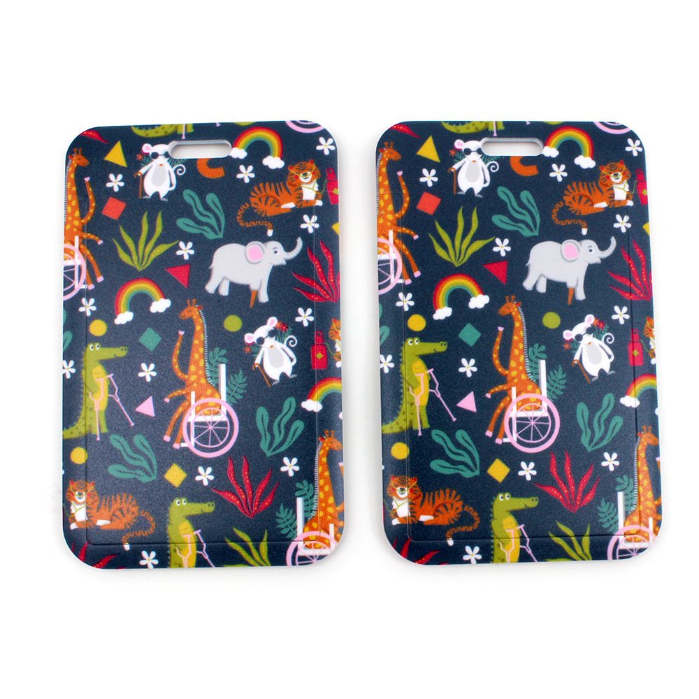 Custom Design Sublimation Cover Print Sleeve ABS Plastic ID Badge Card Holder