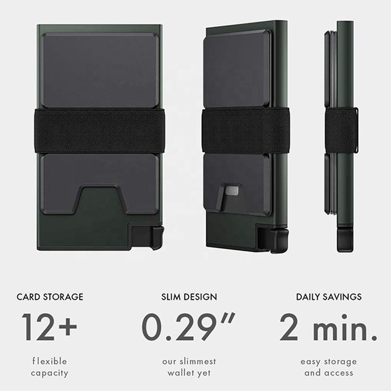 Aluminum Alloy Insurance Rfid Business Metal Wallet Credit Card Holder Men