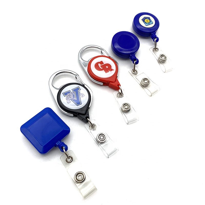 YYX Name YOYO Reel Round Office School Retractable Badge Holder ID reel
