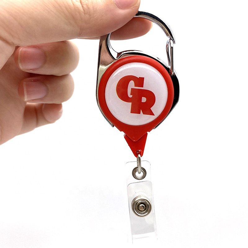 YYX Name YOYO Reel Round Office School Retractable Badge Holder ID reel