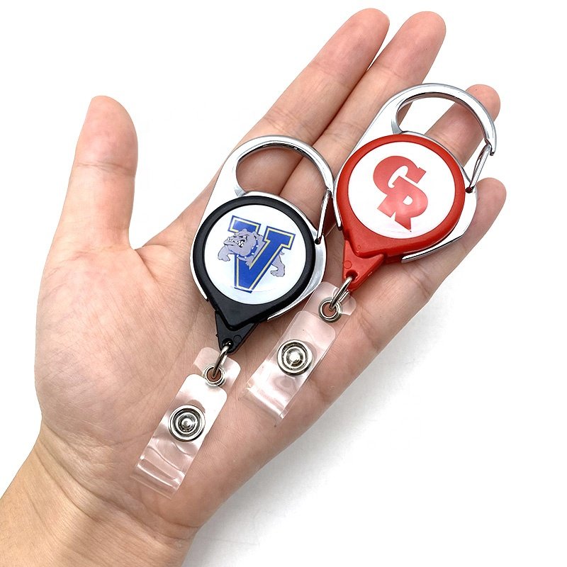 YYX Name YOYO Reel Round Office School Retractable Badge Holder ID reel