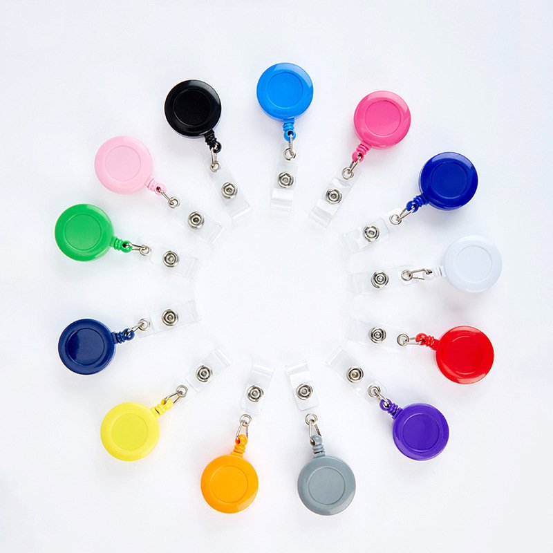 Wholesale Retractable Pull String Yoyo ID Card Holder Doctor Nurse Exhibition Office Staff Name Tags Badge Reel