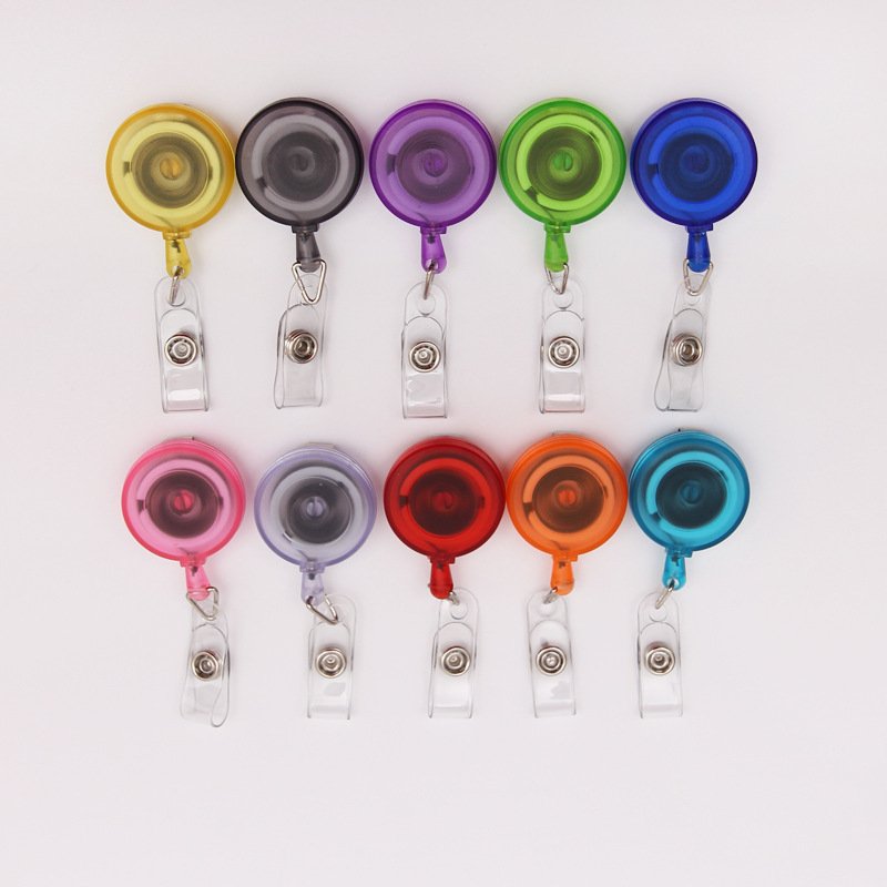 Wholesale Retractable Pull String Yoyo ID Card Holder Doctor Nurse Exhibition Office Staff Name Tags Badge Reel