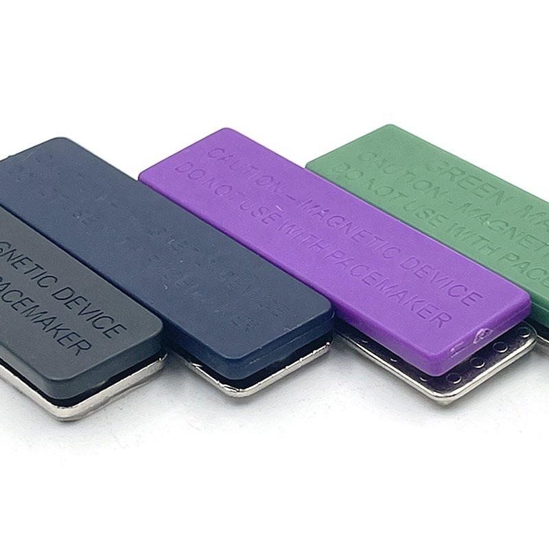 45x13mm Three Magnets Inside Magnetic Name Badge Holder for Cloth