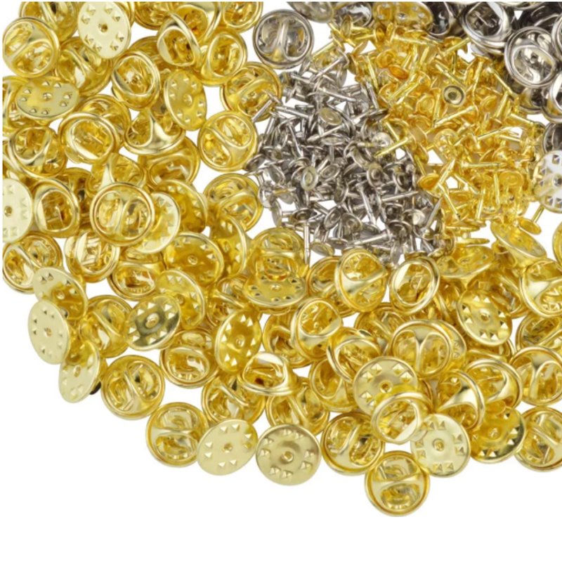 Promotion Gold Pin Backs Low Profile Deluxe Lapel Pin Backs Clasp Clutch ,Butterfly clutch pin