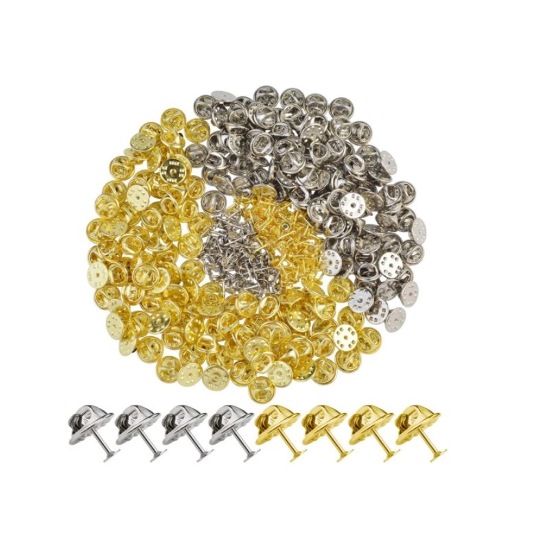 Promotion Gold Pin Backs Low Profile Deluxe Lapel Pin Backs Clasp Clutch ,Butterfly clutch pin
