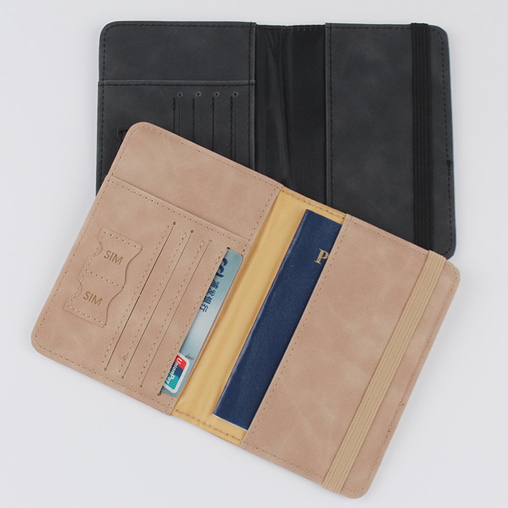 The best-selling product 2024 Luxury Passport Cover custom logo pu leather passport and card holder wallet passport holders