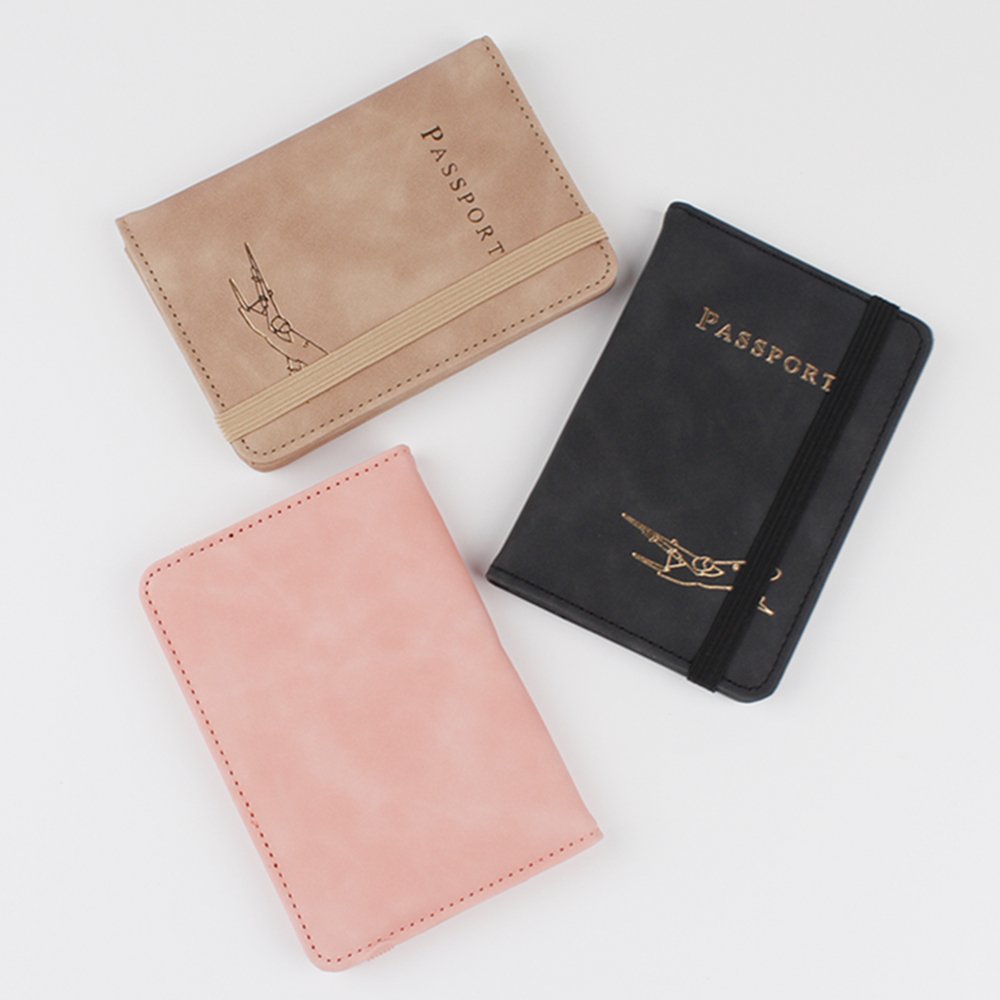 The best-selling product 2024 Luxury Passport Cover custom logo pu leather passport and card holder wallet passport holders