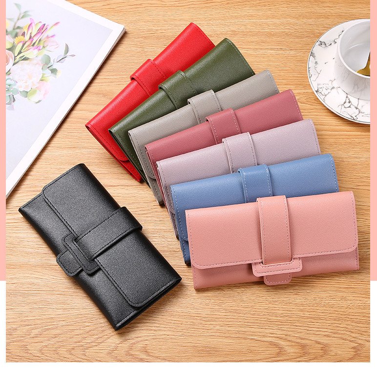 HOT Women's Flip Wallet Female Purses Card Holder Multi-function Wallets PU Leather Clutch Money Bag Pu Leather Wallet carteras para mujer